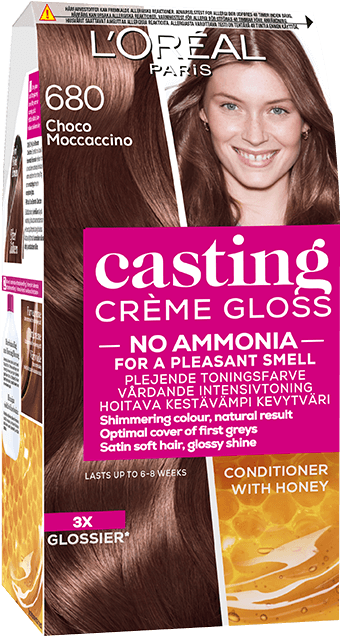 Hårfarge 680 sjoko moccaccino castingkrem gloss produktbilde